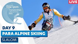 Lillehammer 2021  Para Alpine  Slalom m 22  WPSS Championships [upl. by Aisset668]