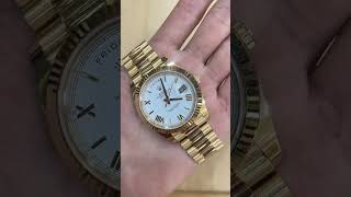 Rolex White Dial with Gold Bezel Collection [upl. by Ybab]