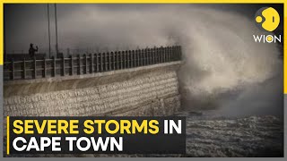 South Africa Cape Town is hit by more storms people displaced by floods and damage  WION [upl. by Maggee]