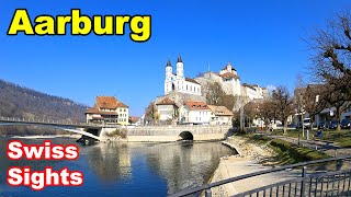 Aarburg Switzerland 4K Where Aare River flows backwards [upl. by Cliff]