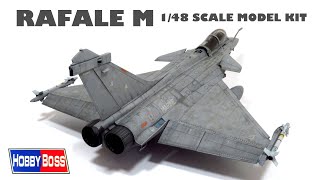 DASSAULT RAFALE M  148 SCALE AIRCRAFT MODEL  Hobby Boss  French Marine [upl. by Notsirk125]