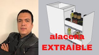 Cómo hacer alacena extraíble de cocina [upl. by Intruok]