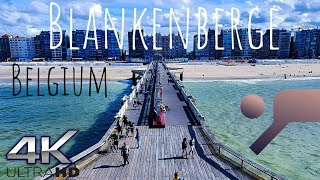 Blankenberge Belgium 🇧🇪 Virtual City Tour in 4K [upl. by Yusuk]