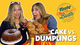 Fall dessert faceoff Cake vs dumplings [upl. by Savannah]