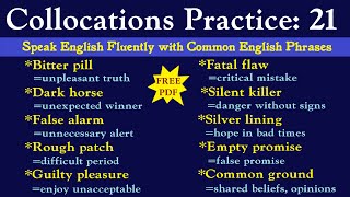 AdjectiveNoun Collocations  Learn English Collocations  Easy English Speaking  Fluent English [upl. by Wilmott]