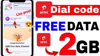 Airtel 2GB free data code 2024  Airtel free data 2024  Airtel free data  Airtel free data code [upl. by Ellennahs]