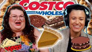 Kristin And Jen Try Every Costco Cake  Pie  Kitchen amp Jorn [upl. by Berti]