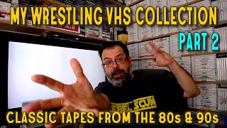 My Wrestling VHS Collection  Part 2  Classic WWF NWA WCCW amp USWA Tapes from 1980s and 1990s [upl. by Eide]