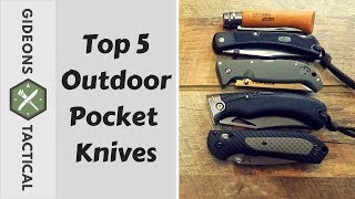 Top 5 Outdoor Pocket Knives amp Why [upl. by Zorine695]