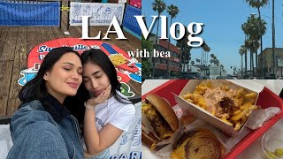 LA VLOG  first time in la with Bea  shopping at the grove [upl. by Eulalee]