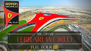 Ferrari World Abu Dhabi All Rides Tour Theme Park [upl. by Pillihp]