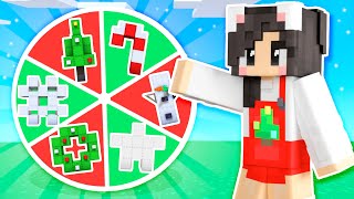 ❤️Wheel Spin Decides My Minecraft Christmas House [upl. by Asiluj651]