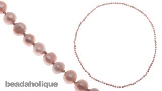 How to Make a Knotted Pearl Necklace without a Clasp [upl. by Aivataj]