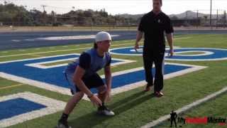 Linebacker Training Proper Stance [upl. by Uok]