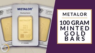 Metalor 100g Gold Minted Bars [upl. by Reiche]