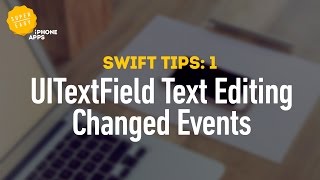 How to get UITextField text editing changed events for user input validation  Swift Tips 1 [upl. by Rebmetpes280]