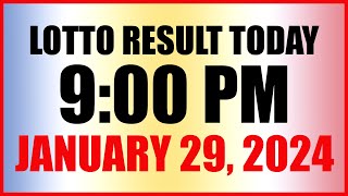 Lotto Result Today 9pm Draw January 29 2024 Swertres Ez2 Pcso [upl. by Beryl]