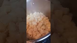 Scratch mashed garlic cheese potatoes comfortfood [upl. by Rubenstein]