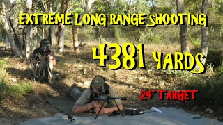 4km Extreme Long Range rifle shot 4384 yards 375 Cheytac Improved [upl. by Kcirevam]