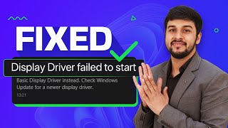 How to Fix Display Driver Failed to Start Error on Windows [upl. by Gena]