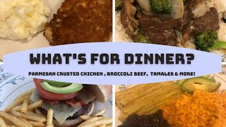 Whats For Dinner 183  NEW Parmesan Crusted Chicken Recipe  Easy Dinner Ideas [upl. by Omari277]