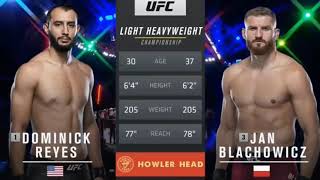 Dominick Reyes vs Jan Blachowicz Ful Fight [upl. by Lemrahc]