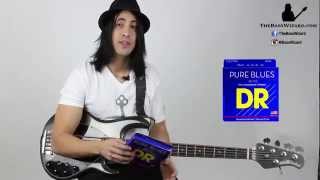 DR Pure Blues Bass Strings Demo and Review [upl. by Naujal]