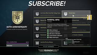 Destiny 2  Minataurs Defeated Fateful Spin Triumph  Dares of Eternity Legend Difficulty [upl. by Neelat]