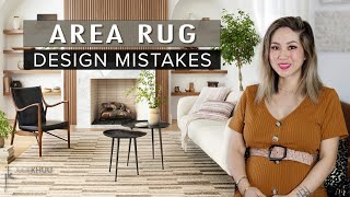 COMMON INTERIOR DESIGN MISTAKES  How to Fix Them  Area Rugs Dos and Donts [upl. by Demp]