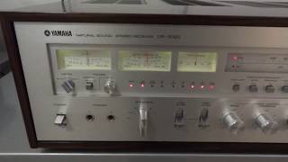 DEMO YAMAHA CR3020 JAPANESE VINTAGE AUDIO HIFI STEREO MONSTER RECEIVER IN 2015 [upl. by Melisent]