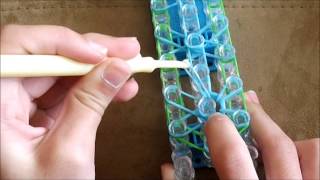 how to make starburst bracelet with the loom  DIY [upl. by Ayama]