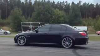 Bmw M5 F10 2012 vs Bmw E60 M5 Ess 700hp 50300kmh [upl. by Ridglea]