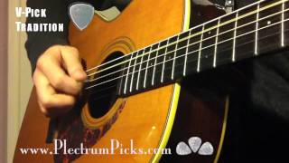 VPicks vs Dunlop 351 Guitar Plectrum Reviewmov [upl. by Eilyac]