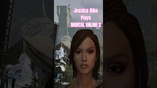 Jessica Alba Plays Mortal Online 2 gaming funny mmorpg supershy [upl. by Eiclehc97]