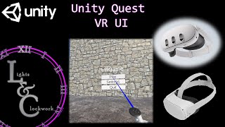 Unity Quest VR UI  Virtual Reality User Interface with Ray Caster [upl. by Jun]