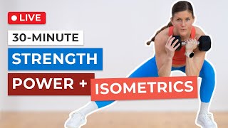 30Minute Full Body Circuits Strength Power Isometrics [upl. by Nylasor]