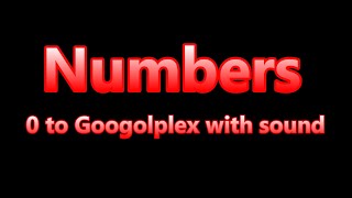 Numbers 0 to googolplex with sound [upl. by Kacerek439]