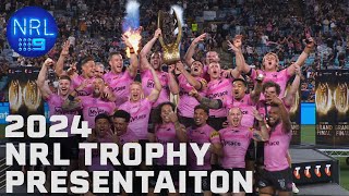 2024 NRL Trophy Presentation  NRL Grand Final  NRL on Nine [upl. by Barris]