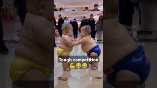 Baby competition wrestling kidswrestling [upl. by Enelrats]