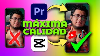 Exporta a MÁXIMA calidad tus videos para TIKTOK  Exporta máxima calidad de PREMIERE PRO Y CAPCUT [upl. by Aicarg]