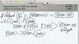 Comptabilité Approfondie Vidéo N 32  Exercice Corrigé quotAffectation Des Bénéficesquot [upl. by Naujahs]