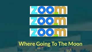 Zoom Zoom Zoom Where Going To The Moon  Family Sing Along  KM Channel Songs [upl. by Attennaej]