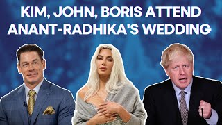 Anant Ambani Radhika Merchant Wedding KimKardashian JohnCena BorisJohnson In India [upl. by Hgielhsa]