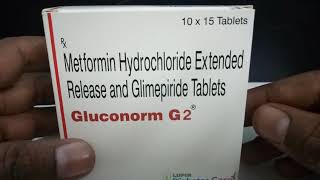 Gluconorm G2 Forte Tablet  Uses Sideeffects Review in hindi [upl. by Anitteb124]