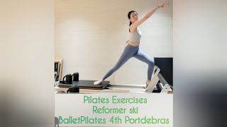 Pilates exercises 4️⃣ 皮拉提斯 Reformer【Ski cambré Port de bras】Ballet Pilates 4th position yoga 필라테스 [upl. by Dowski39]