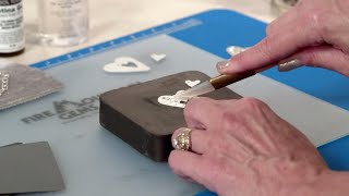 Finishing Metal Clay Pieces With Hand Tools [upl. by Niai]