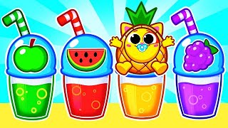 Fruit Juice for Kids  Ten Little Fruits Song  Funny Baby Songs amp Nursery Rhymes by Toddler Zoo [upl. by Kcirded]