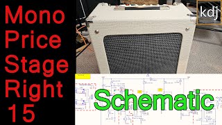 Monoprice Stage Right 15 Watt Tube Amp  Schematic Review amp Mods [upl. by Linad]