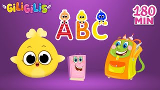 Learn The Alphabet With Giligilis  Nursery Rhymes amp Phonic SongsampToddler Learning Video Songs  ABC [upl. by Rhodia753]