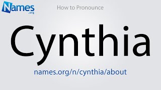 How to Pronounce Cynthia [upl. by Virgil]